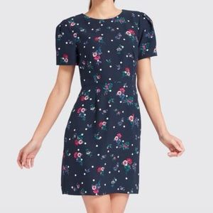 NWT Draper James Bouquet Dot Floral Dress, Nassau Navy Multi, Size 6